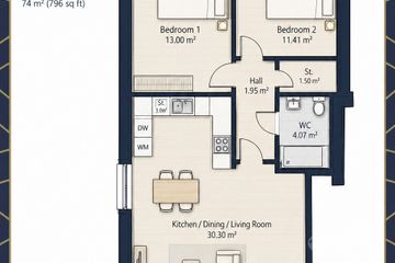 Type X1 2 Bed Ground Floor Apartment , Bellingham Manor, Dundalk Road, Castlebellingham, Co. Louth — photo 2