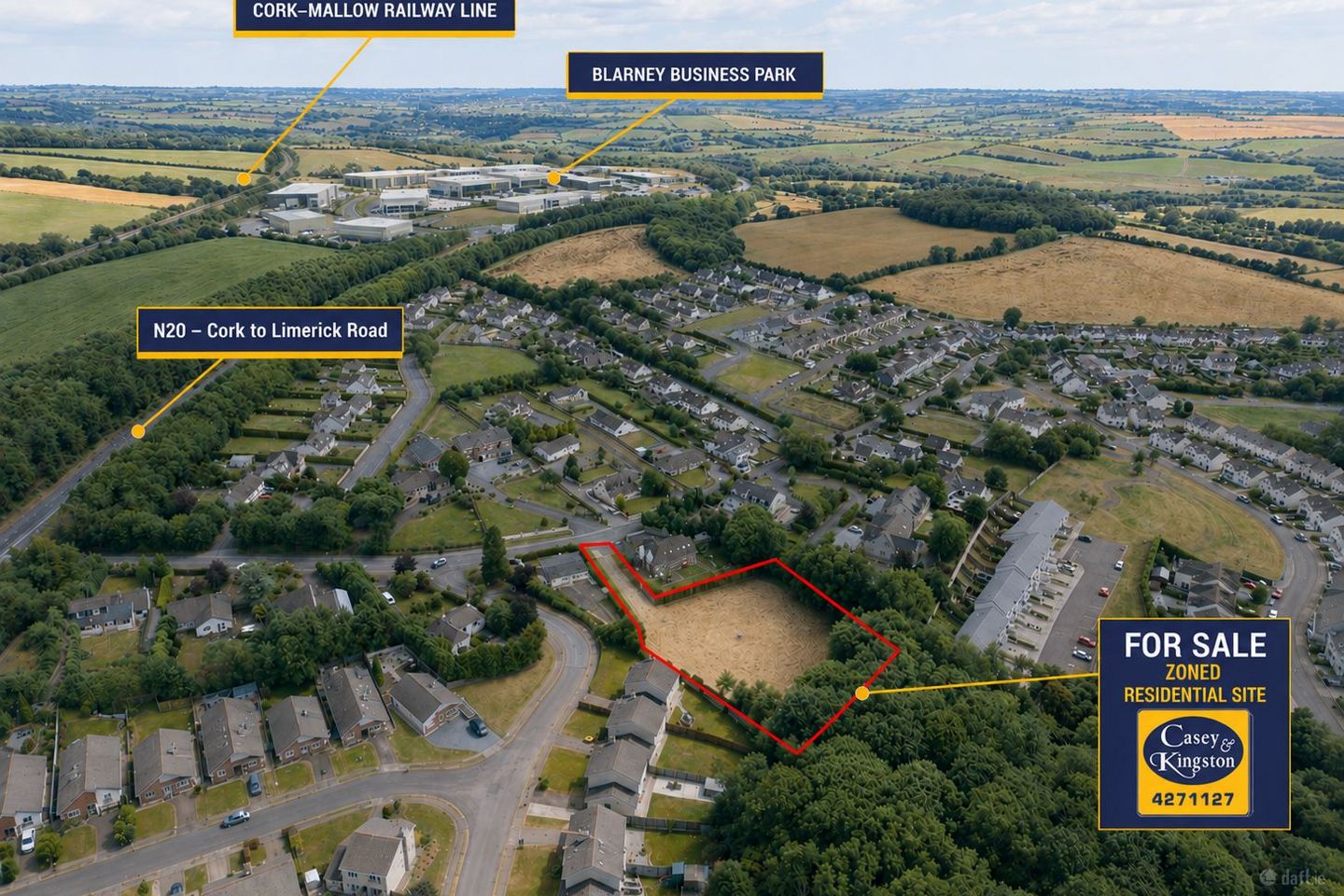 Site on Station Road, Blarney, Co. Cork, T23K022 — photo 1