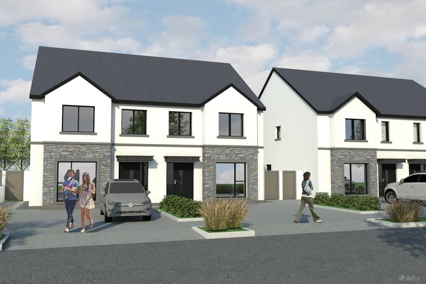 Type C1; 3 bed semi-detached 