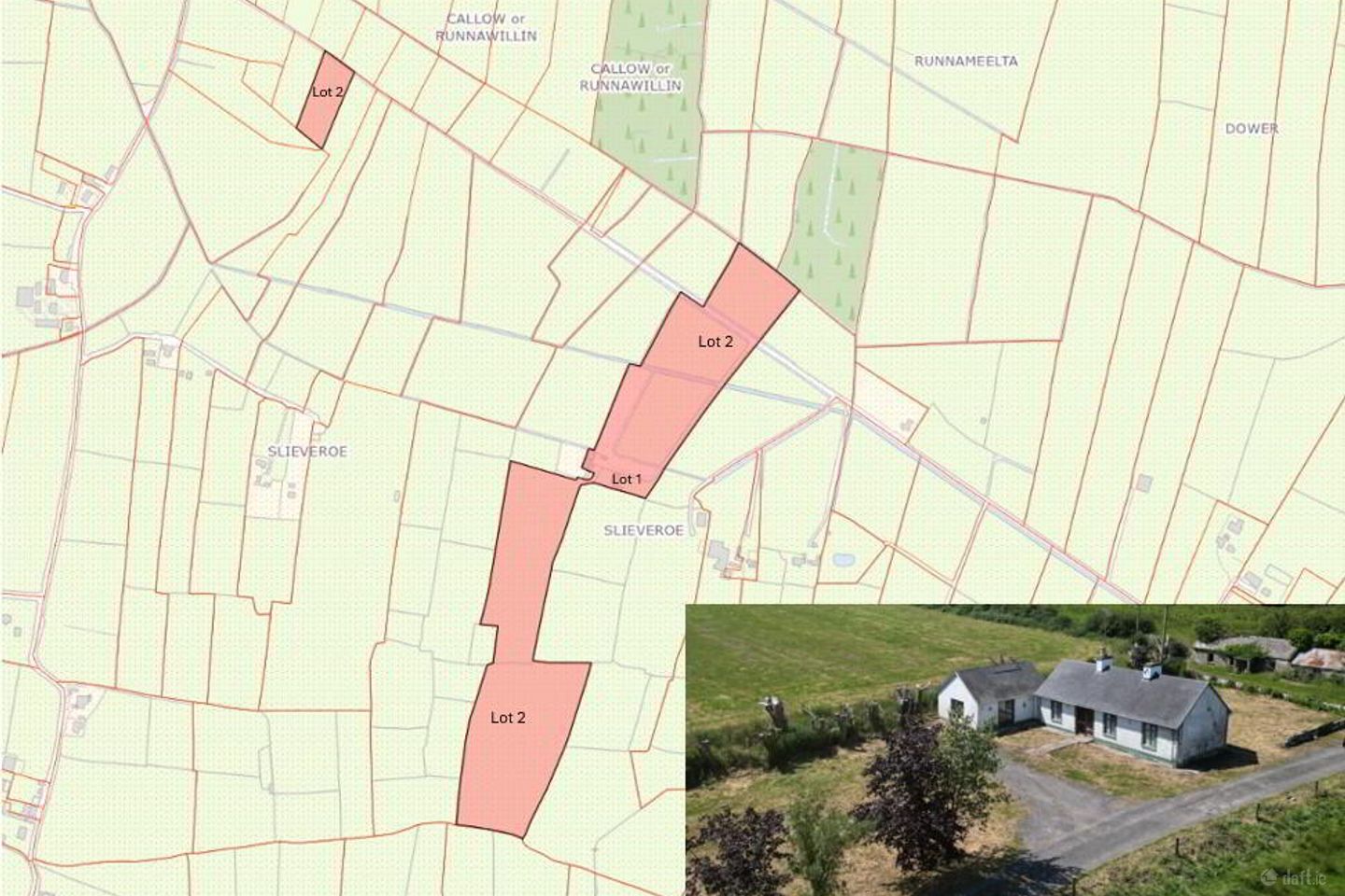 Residential Holding On, C.20 Acres (Can Be Sold Seperately), Slieveroe, Frenchpark, Co. Roscommon — photo 1