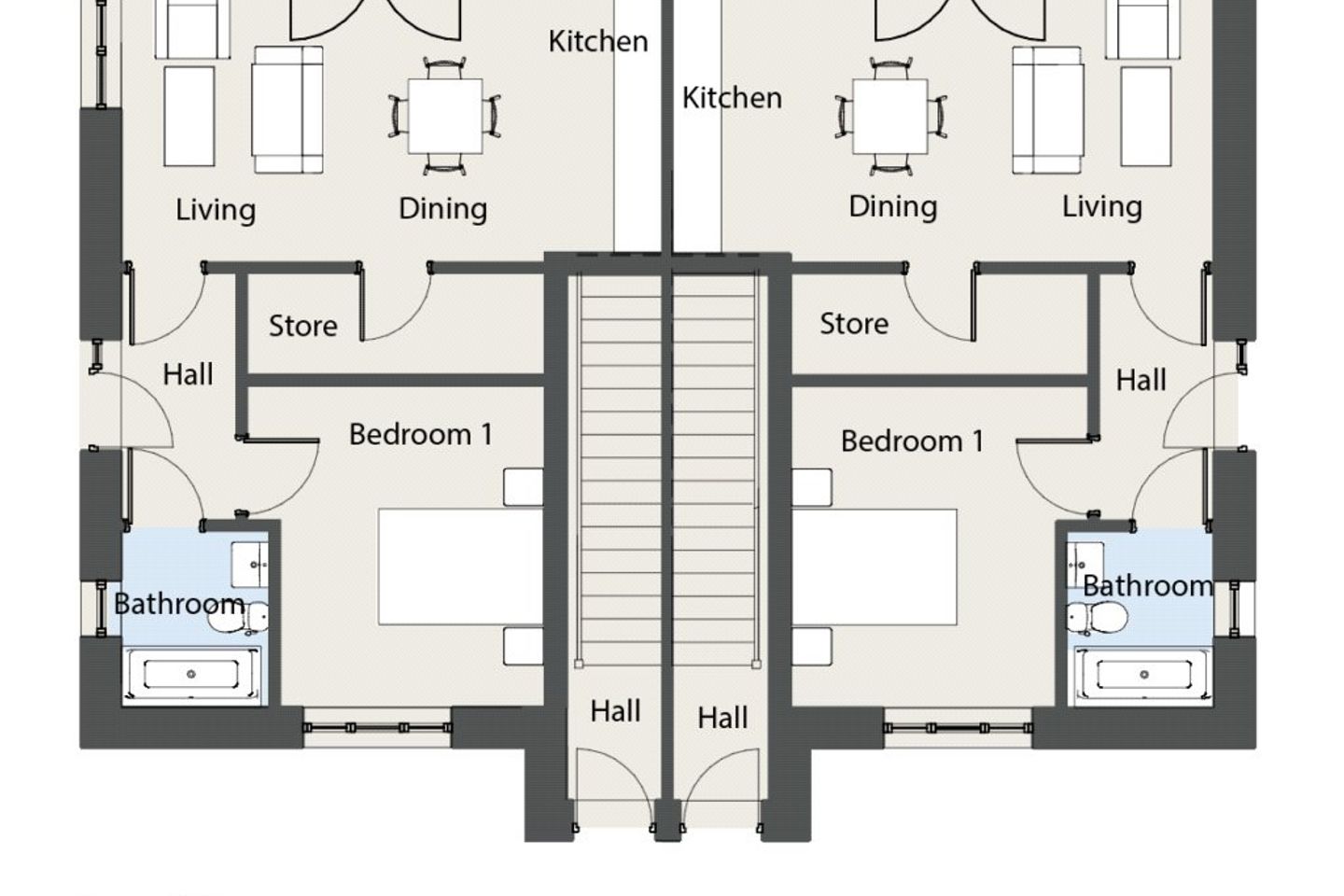 M Type - 1 Bed Gf