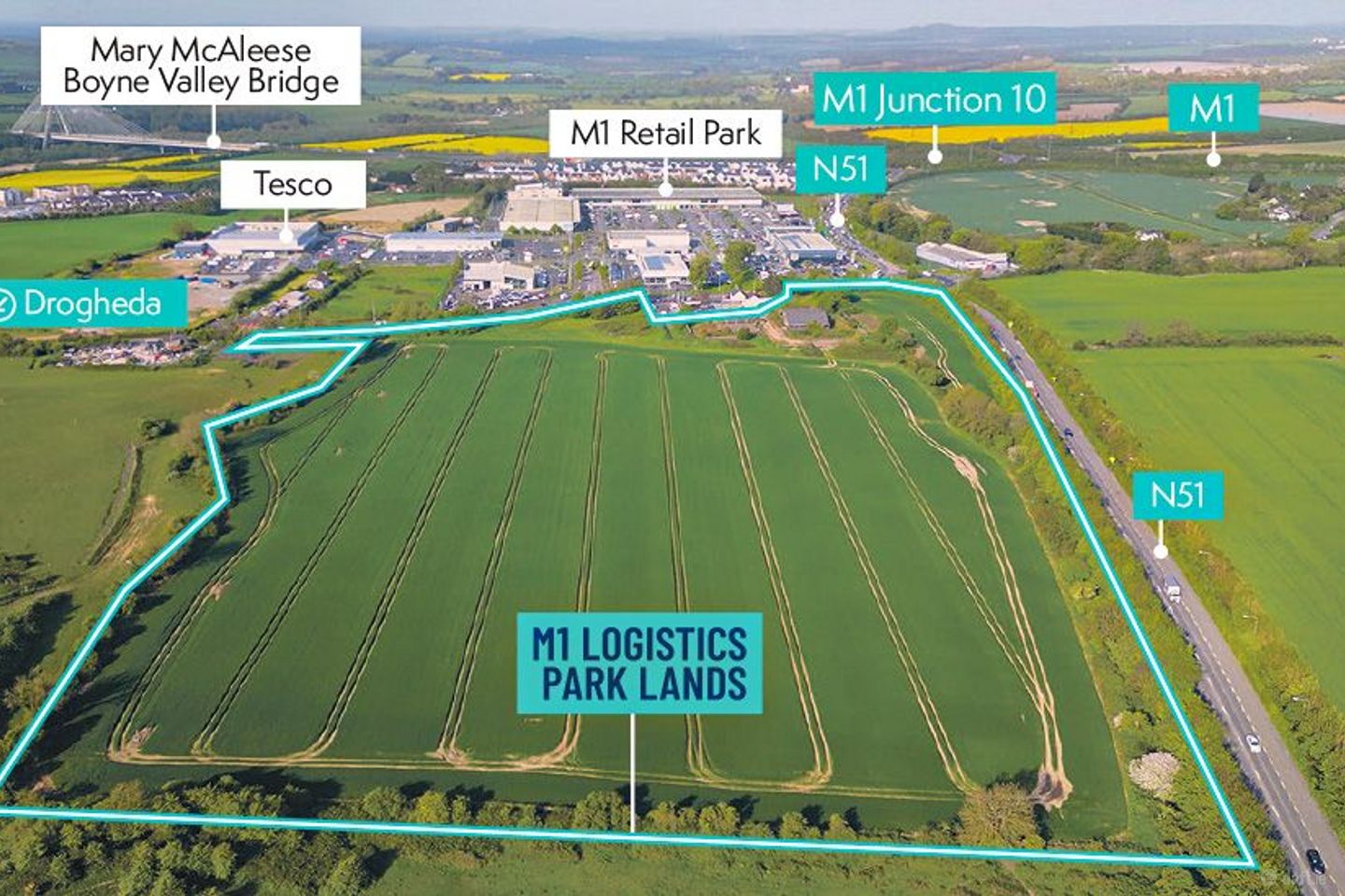 M1 Logistics Park Lands, Mell, Drogheda. Co. Louth, Drogheda, Co. Louth — photo 1