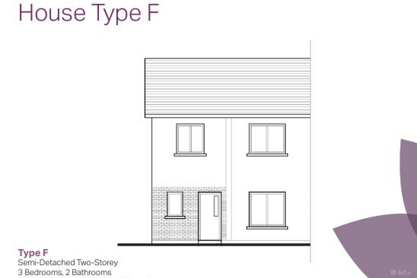 Type F Semi-Detached Two-Storey 3-Bed c. 111 sq.m, The Grove, Bridgetown, Co. Wexford — photo 1