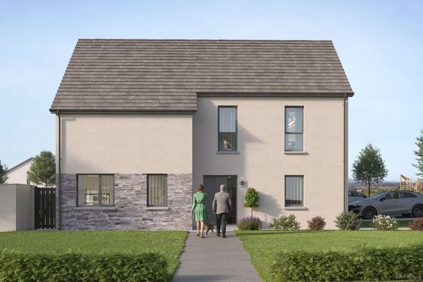 4 Bed Semi-detached House Type B, Bun an Chnoic, Moycullen, Co. Galway — photo 1