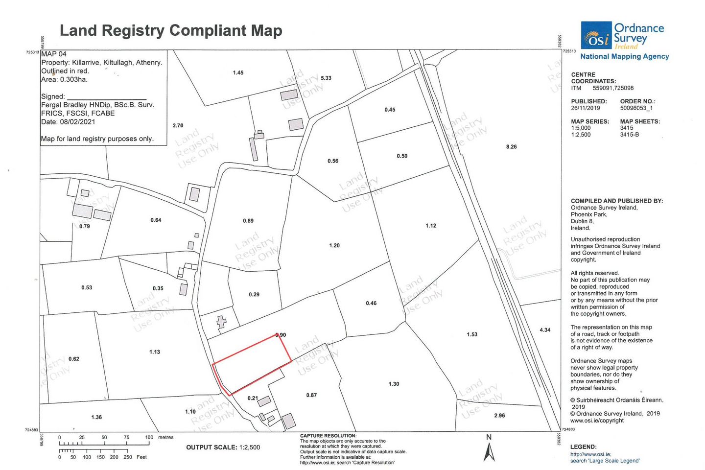 0.75 acre site at Killarrive, Kiltullagh, Athenry, Co. Galway — photo 1