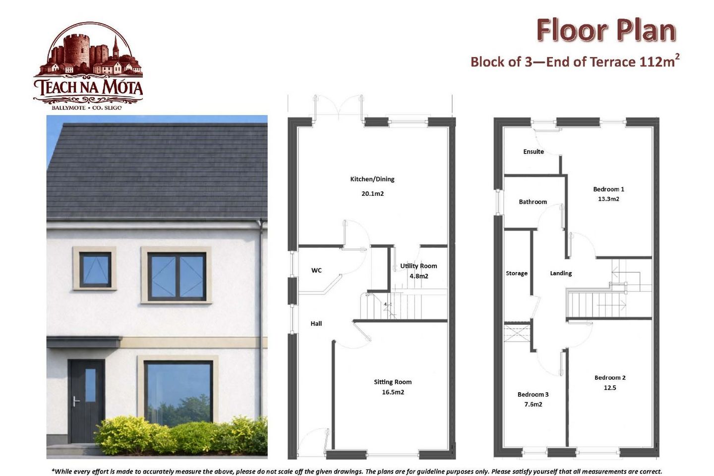 3 Bed End Terrace, Teach Na Móta, Ballymote, Co. Sligo — photo 1
