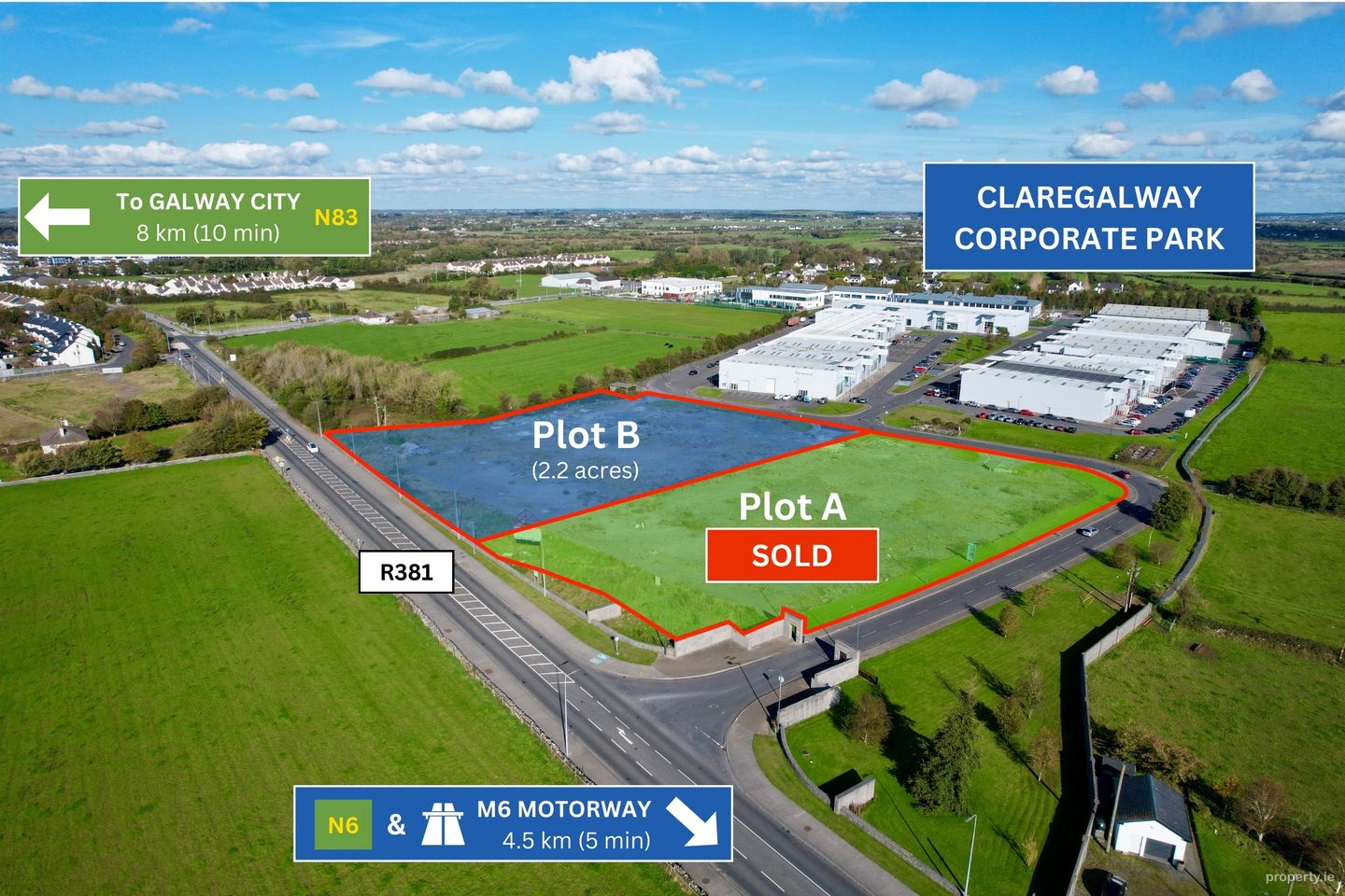 2.2 Acre Plot  B  at Claregalway Corporate Park, Claregalway, Co. Galway — photo 1