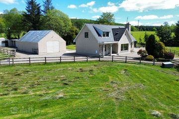 AERIAL VIEW OF HOUSE, STABLES & SHED