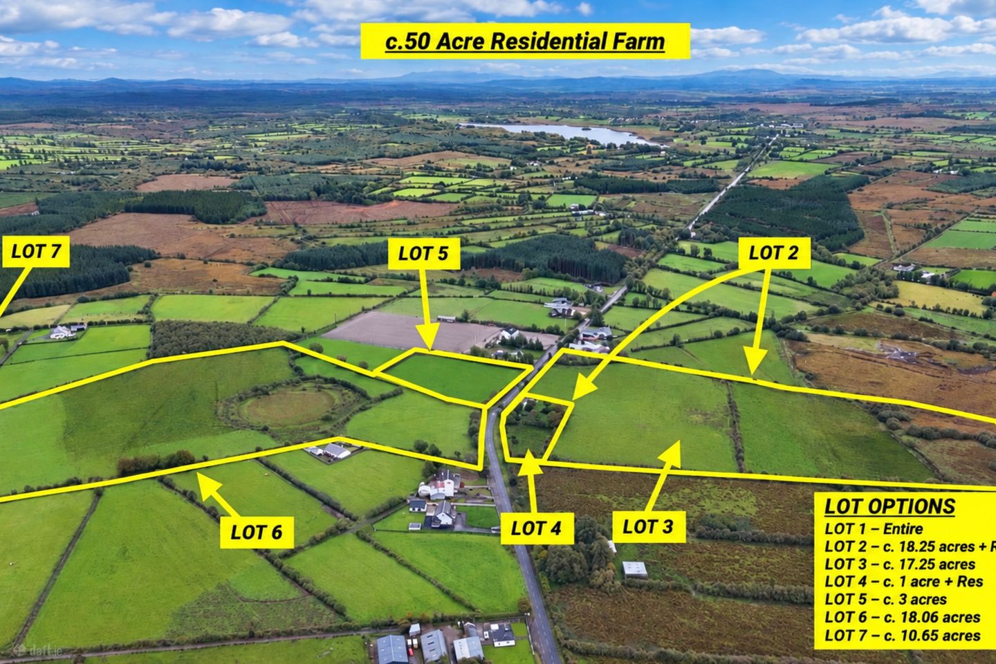 c.50 acre Residential farm at Aghadrestan, Lisacul, Castlerea, Co. Roscommon, F45TE22 — photo 1