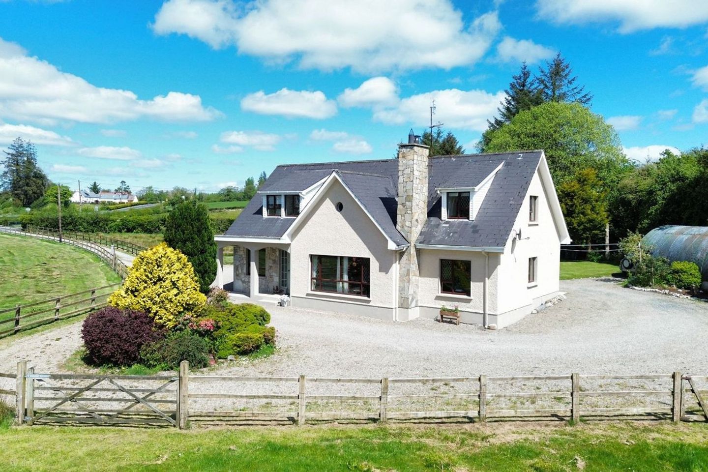 AERIAL VIEW OF HOUSE