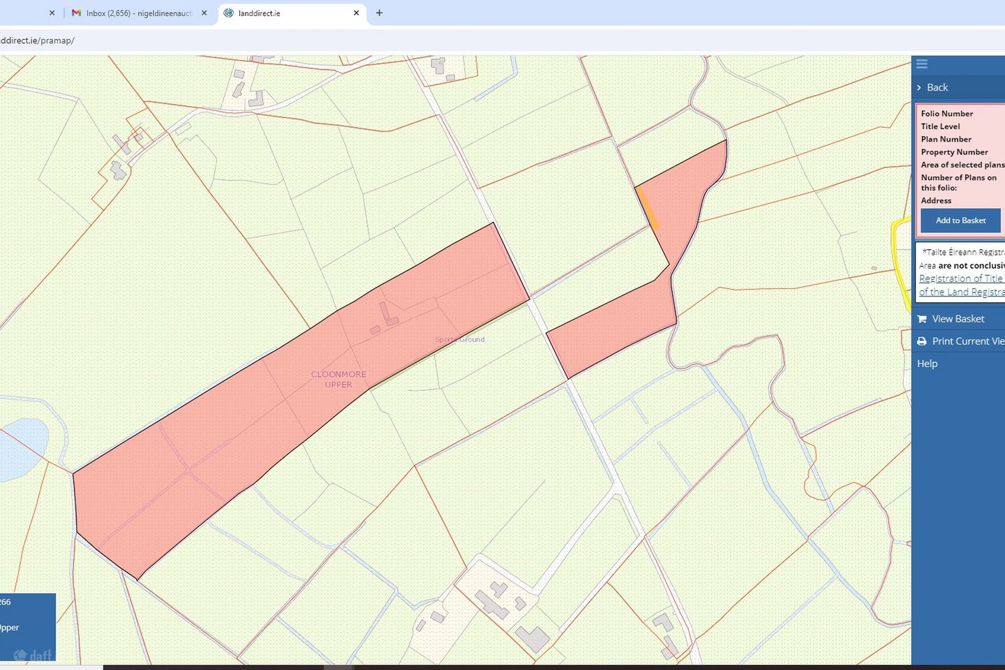 C.29 acres at Cloonmore Upper, Claremorris, Co. Mayo — photo 1