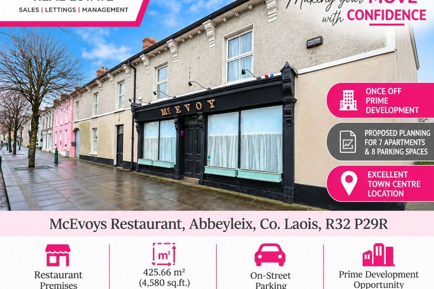 McEvoys, Main Street, Abbeyleix, Abbeyleix, Co. Laois, R32P29R — photo 1