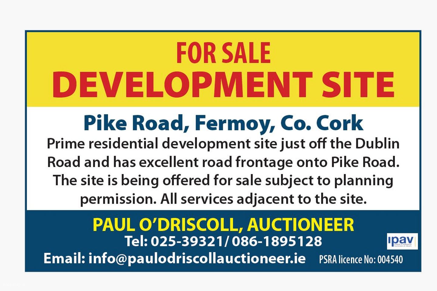 Pike Road , Fermoy, Co. Cork — photo 1