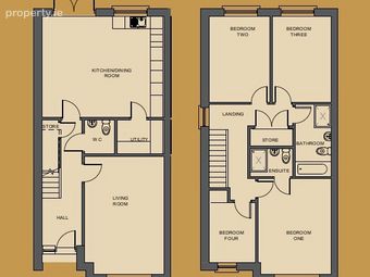 4-bed Semi Type B (138.4 Sq M), 4-bed Semi Type B (138.4 Sq M), Shanrath, Athy, Co. Kildare, Athy, Co. Kildare - Image 3