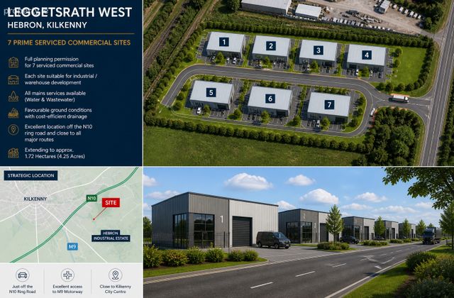 7 X Prime Serviced Commercial Sites, Leggettsrath West, Hebron Industrial Estate, Kilkenny, Kilkenny, Co. Kilkenny - Click to view photos