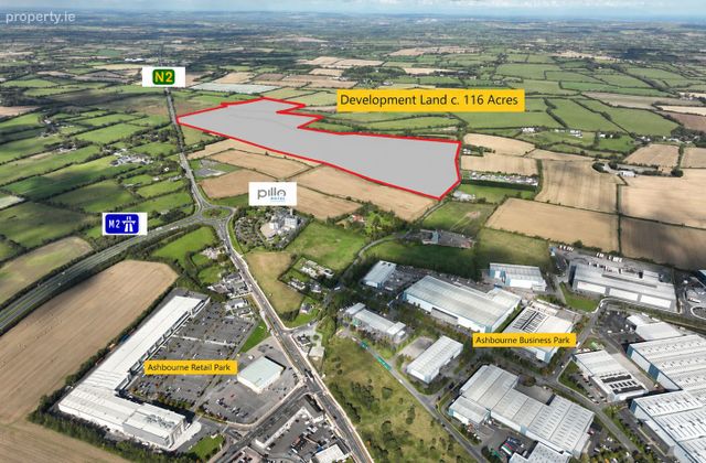 Strategic Land Bank Opportunity C. 116 Acres, Ashbourne, North Co. Dublin, Dublin 1 - Click to view photos