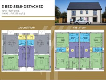 3 Bed Semi Detached, Roslevan, Ennis, Co. Clare - Image 2