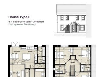 House Type B - 4 Bedroom Semi Detached, Kilmacthomas, Co. Waterford
