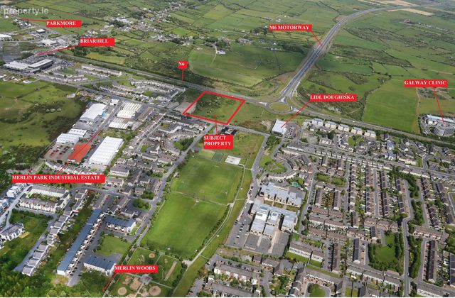 Approx. 4.2 Acres Of Residential Zoned Land At, Doughiska, Co. Galway - Click to view photos