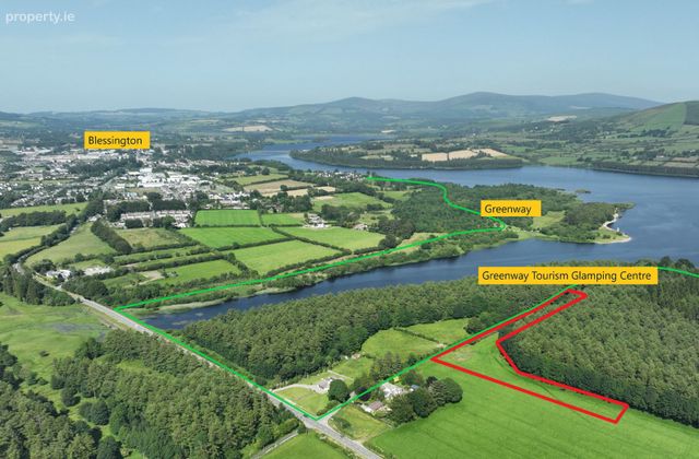Development Site C. 2.7 Acres / 1.1 Ha., Fpp For Glamping / Tourist Centre, Blessington Lakes Greenway, Blessington, Co. Wicklow - Click to view photos