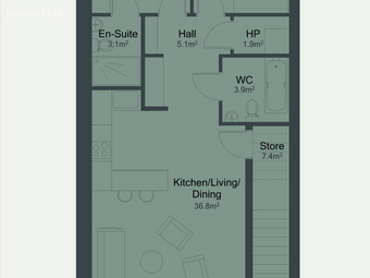 2 Bed End Apartment, Mullingar, Co. Westmeath - Image 4