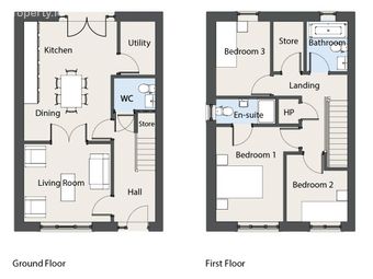 B Type - 3 Bed Terraced, B Type - 3 Bed End / Terraced, Oak Church, Kildare, Co. Kildare, Kildare, Co. Kildare