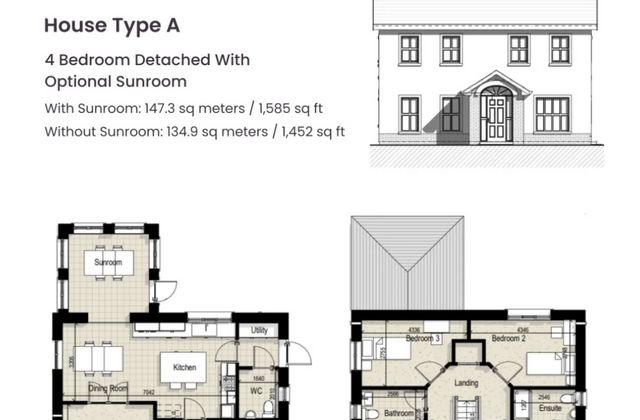 House Type A - 4 Bedroom Detached, Kilmacthomas, Co. Waterford - Click to view photos