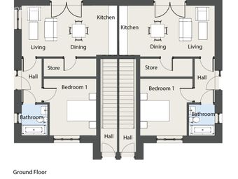 M Type - 1 Bed Maisonette, M Type - 1 Bed Maisonette, Oak Church, Kildare, Co. Kildare, Kildare, Co. Kildare