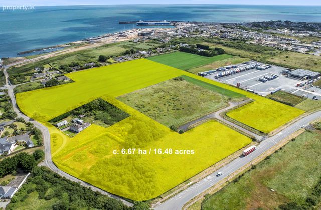 6.67 Hectares / 16.46 Acres Zoned For Industry, Rosslare Harbour, Co. Wexford - Click to view photos