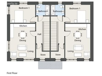 M Type - 1 Bed Maisonette, M Type - 1 Bed Maisonette, Oak Church, Kildare, Co. Kildare, Kildare, Co. Kildare - Image 2
