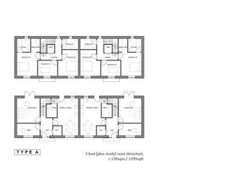 Type A - 3 Bed (plus Study) Semi Detached, Larrix Street, Duleek, Co. Meath - Image 2