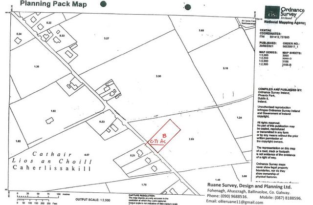 Site B Caherlissakill, Monivea, Co. Galway - Click to view photos