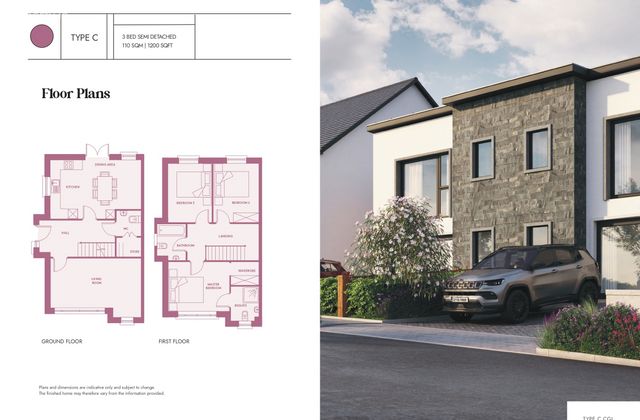 House Type C - Turn Key Ready To Occupy, Coolcotts, Wexford Town, Co. Wexford - Click to view photos