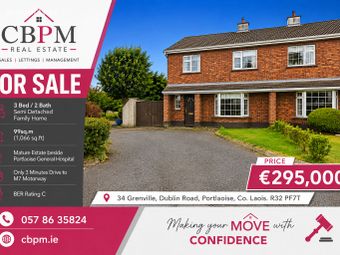 34 Grenville, Dublin Road, Portlaoise, Co. Laois