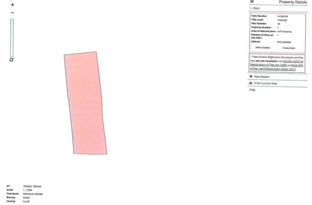Rathescar Middle, Folio Lh35674f, Ardee, Co. Louth - Click to view photos
